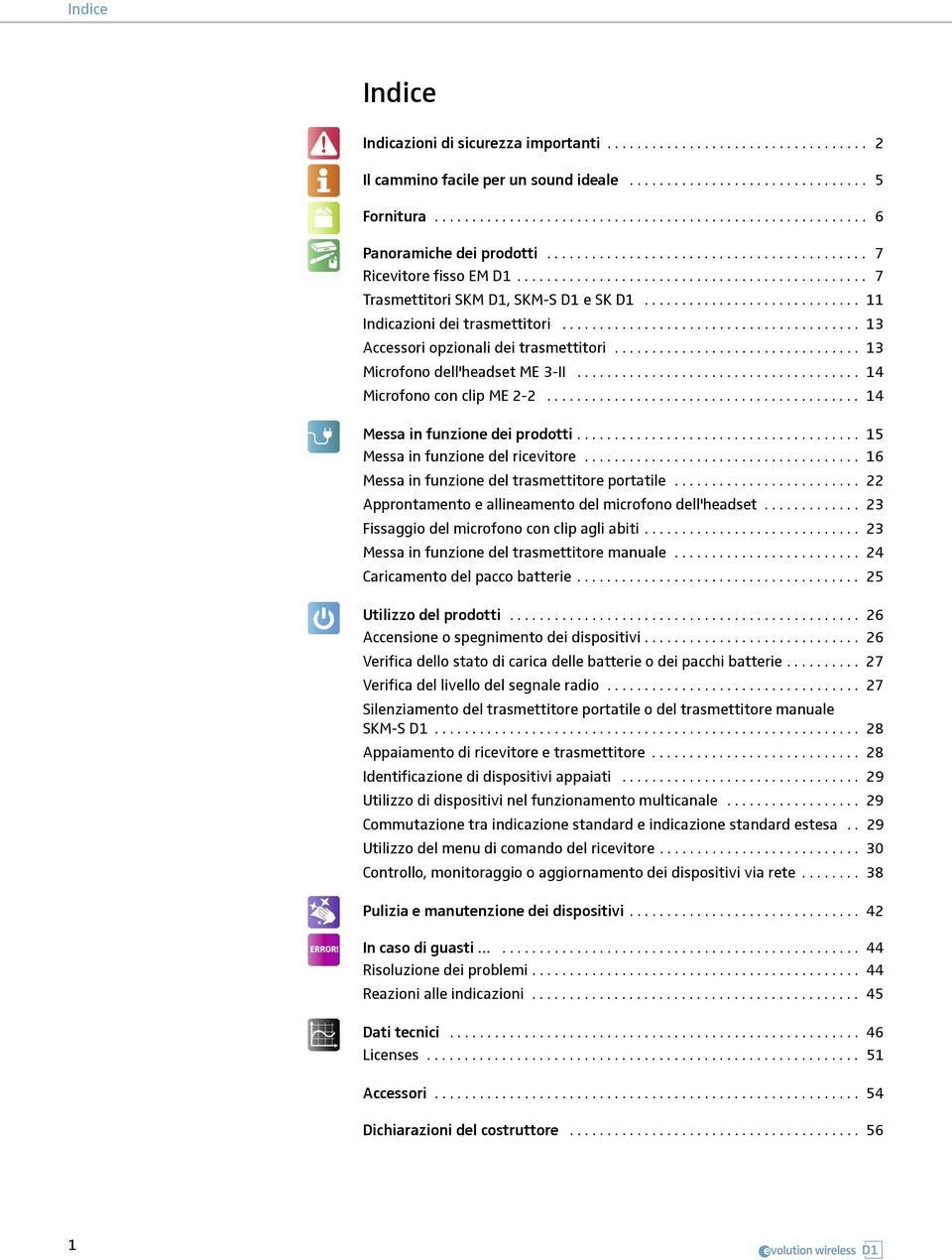 ....................................... 13 Accessori opzionali dei trasmettitori................................. 13 Microfono dell'headset ME 3-II...................................... 14 Microfono con clip ME 2-2.