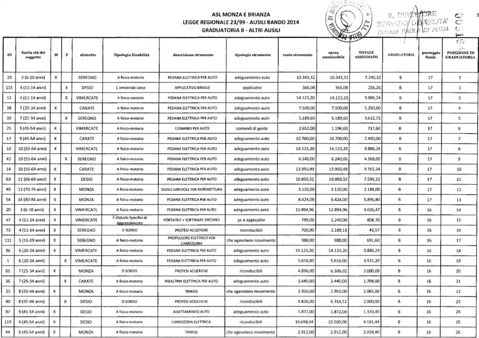 fisico-motorio PEDANA ELETTRICA PER AUTO adeguamento auto 10.343,32 10.343,32 7.