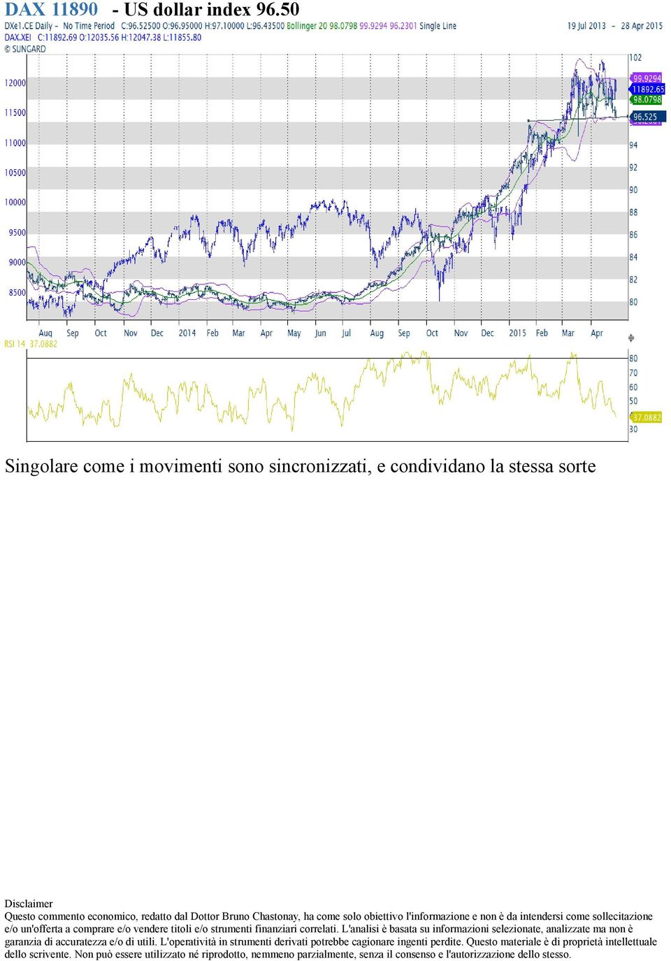 obiettivo l'informazione e non è da intendersi come sollecitazione e/o un'offerta a comprare e/o vendere titoli e/o strumenti finanziari correlati.