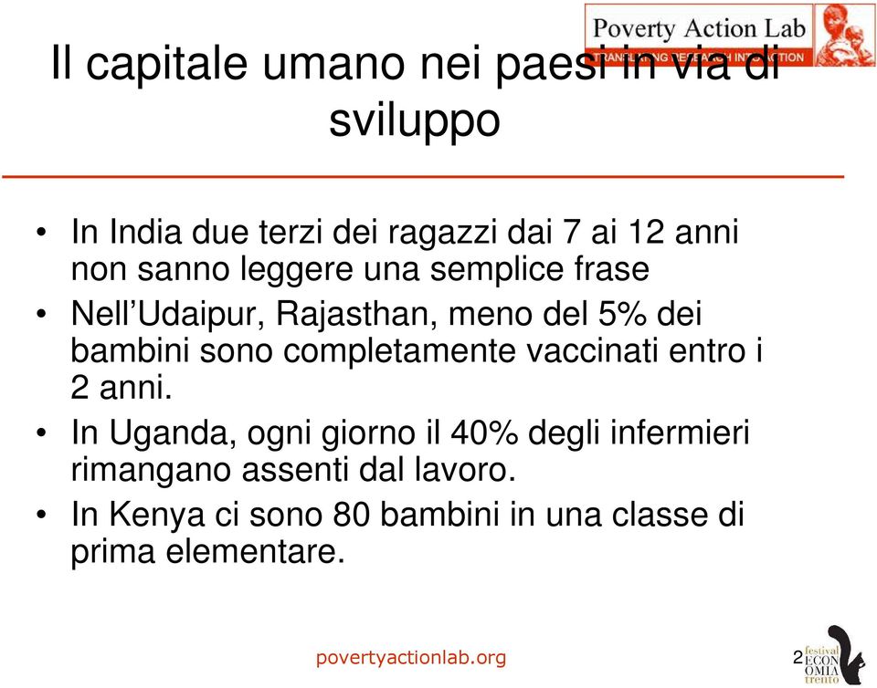 completamente vaccinati entro i 2 anni.