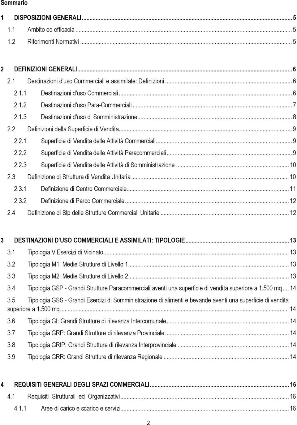 .. 9 2.2.3 Superficie di Vendita delle Attività di Somministrazione... 10 2.3 Definizione di Struttura di Vendita Unitaria... 10 2.3.1 Definizione di Centro Commerciale... 11 2.3.2 Definizione di Parco Commerciale.