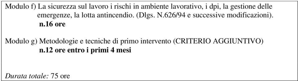 626/94 e successive modificzioni). n.