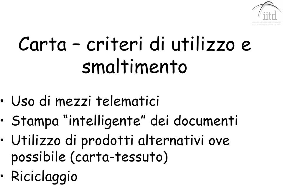 intelligente dei documenti Utilizzo di