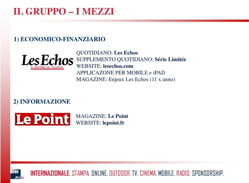 com APPLICAZONE PER MOBILE e ipad MAGAZINE: Enjeux Les Echos