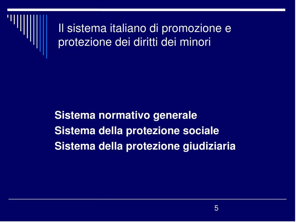 normativo generale Sistema della