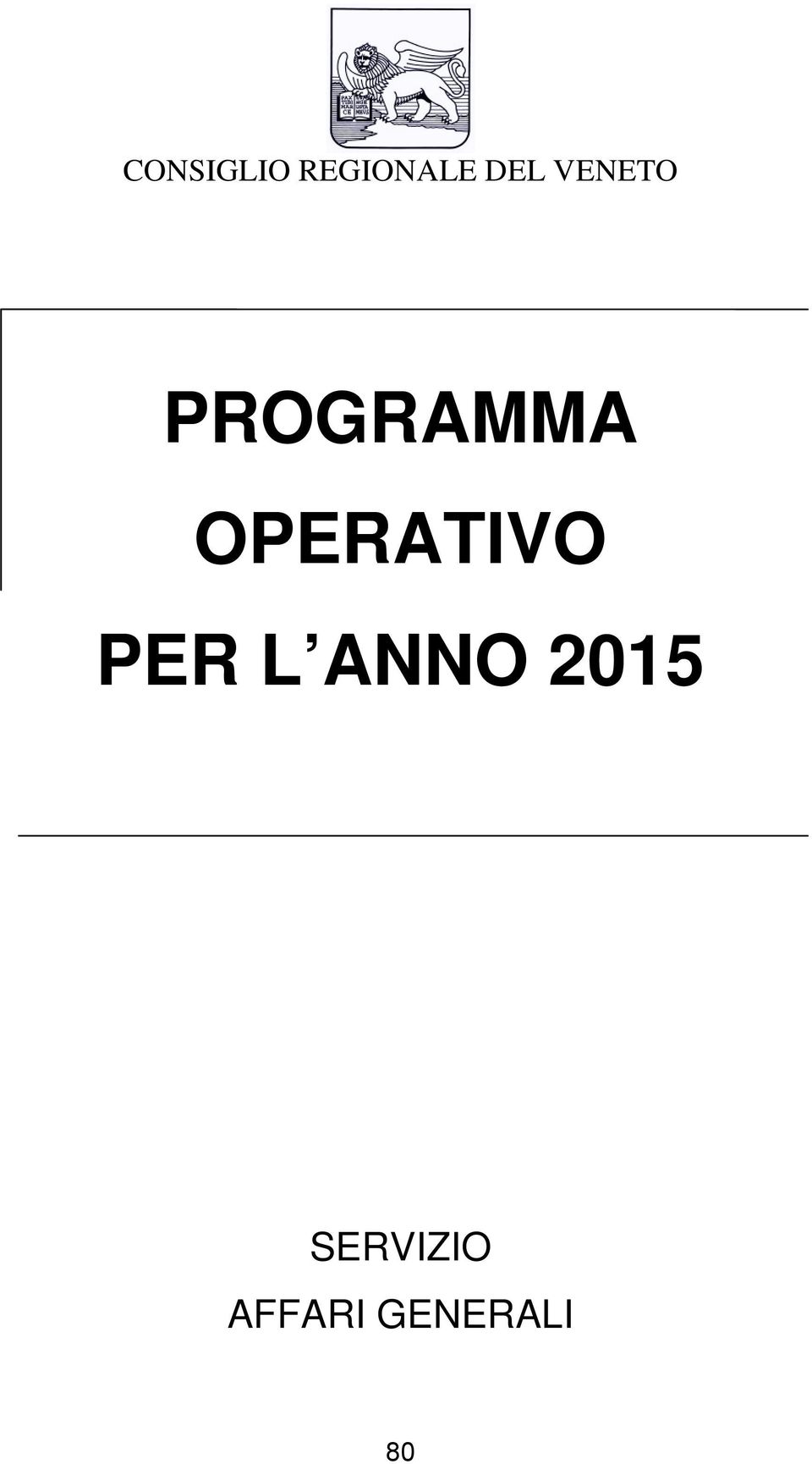 OPERATIVO PER L ANNO