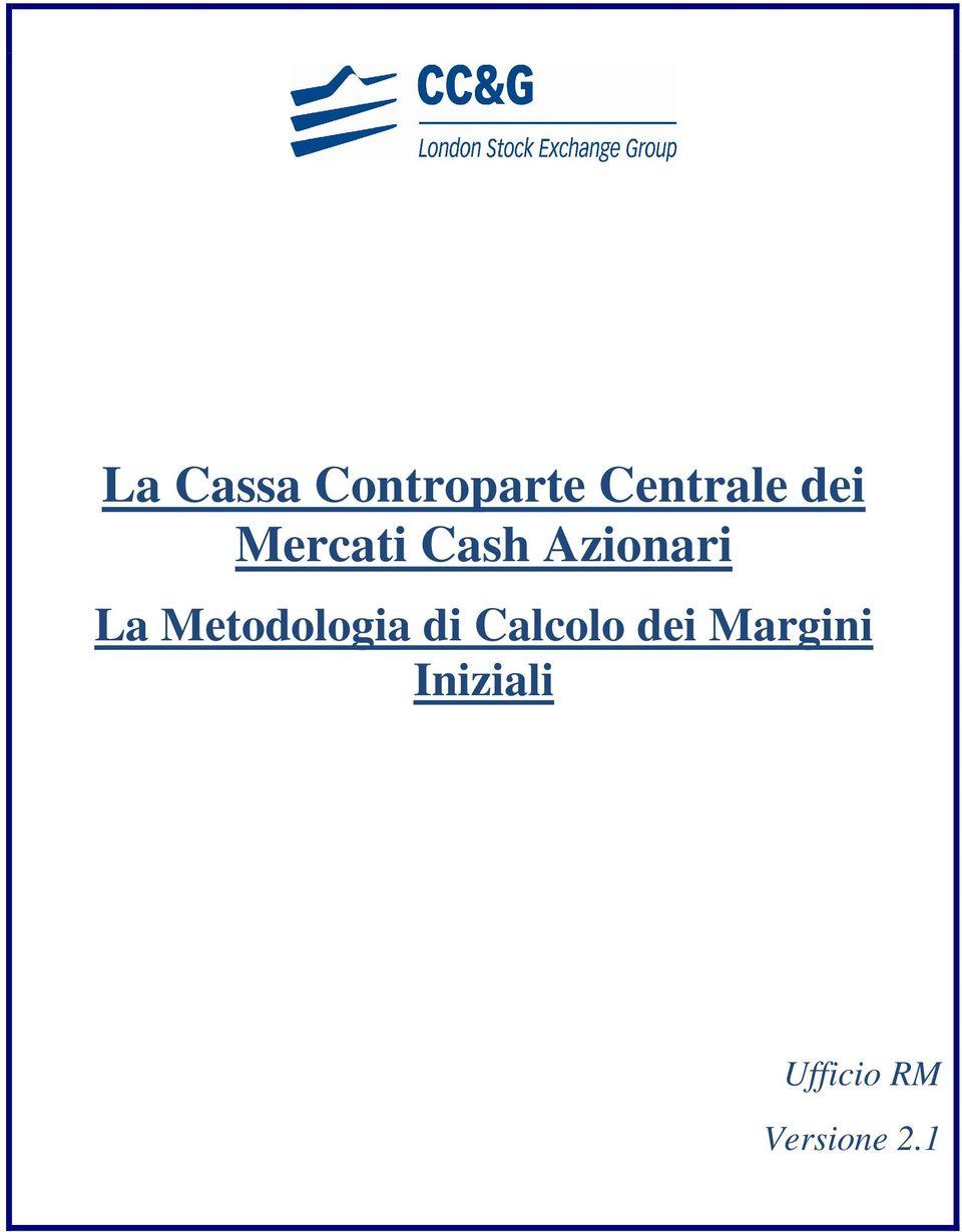 Metodologia di Calcolo dei