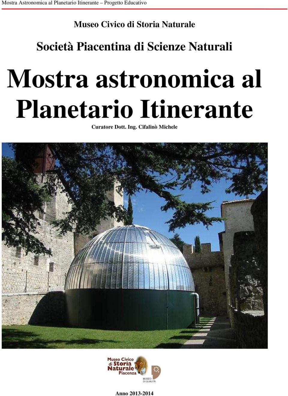 astronomica al Planetario Itinerante