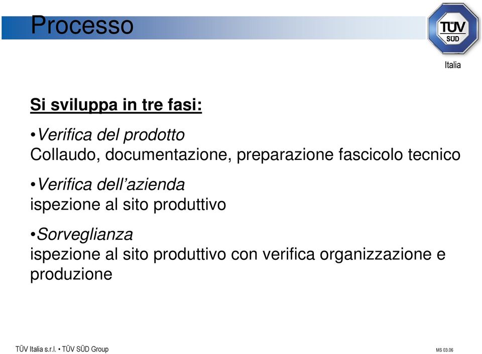 Verifica dell azienda ispezione al sito produttivo