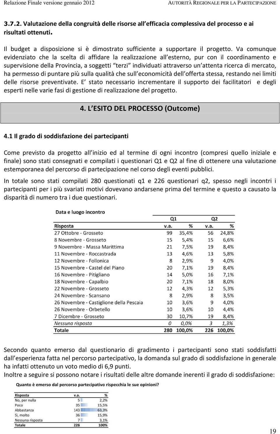 mercato, ha permesso di puntare più sulla qualità che sull economicità dell offerta stessa, restando nei limiti delle risorse preventivate.