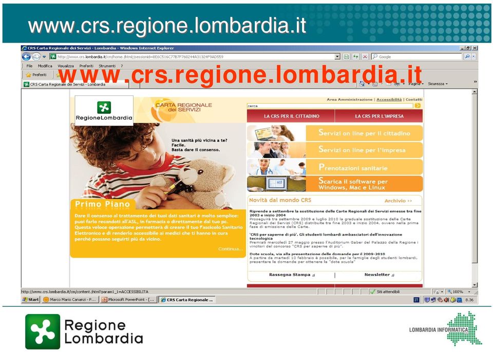 Card e relativo Software CRS (Carta Regionale dei