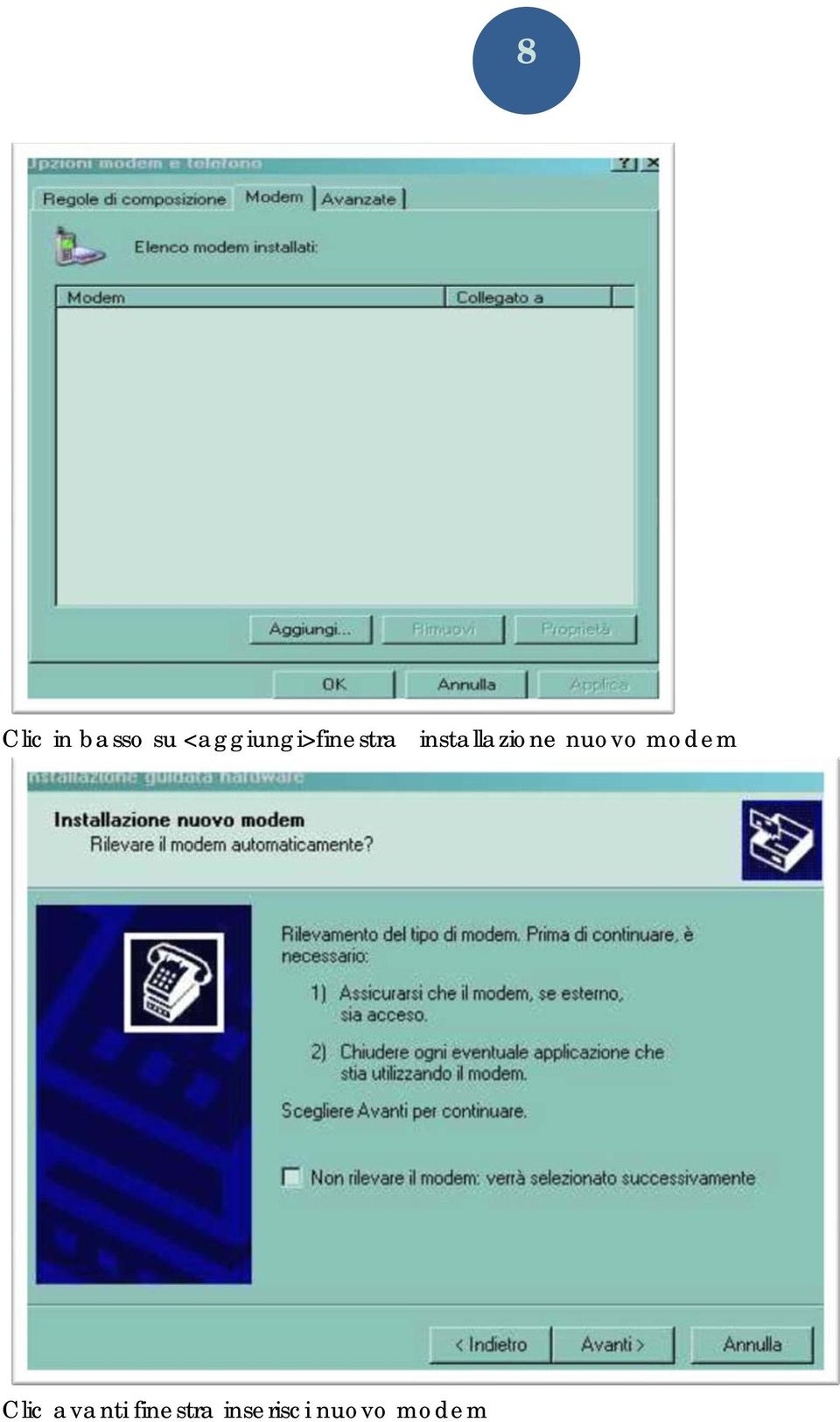 installazione nuovo modem