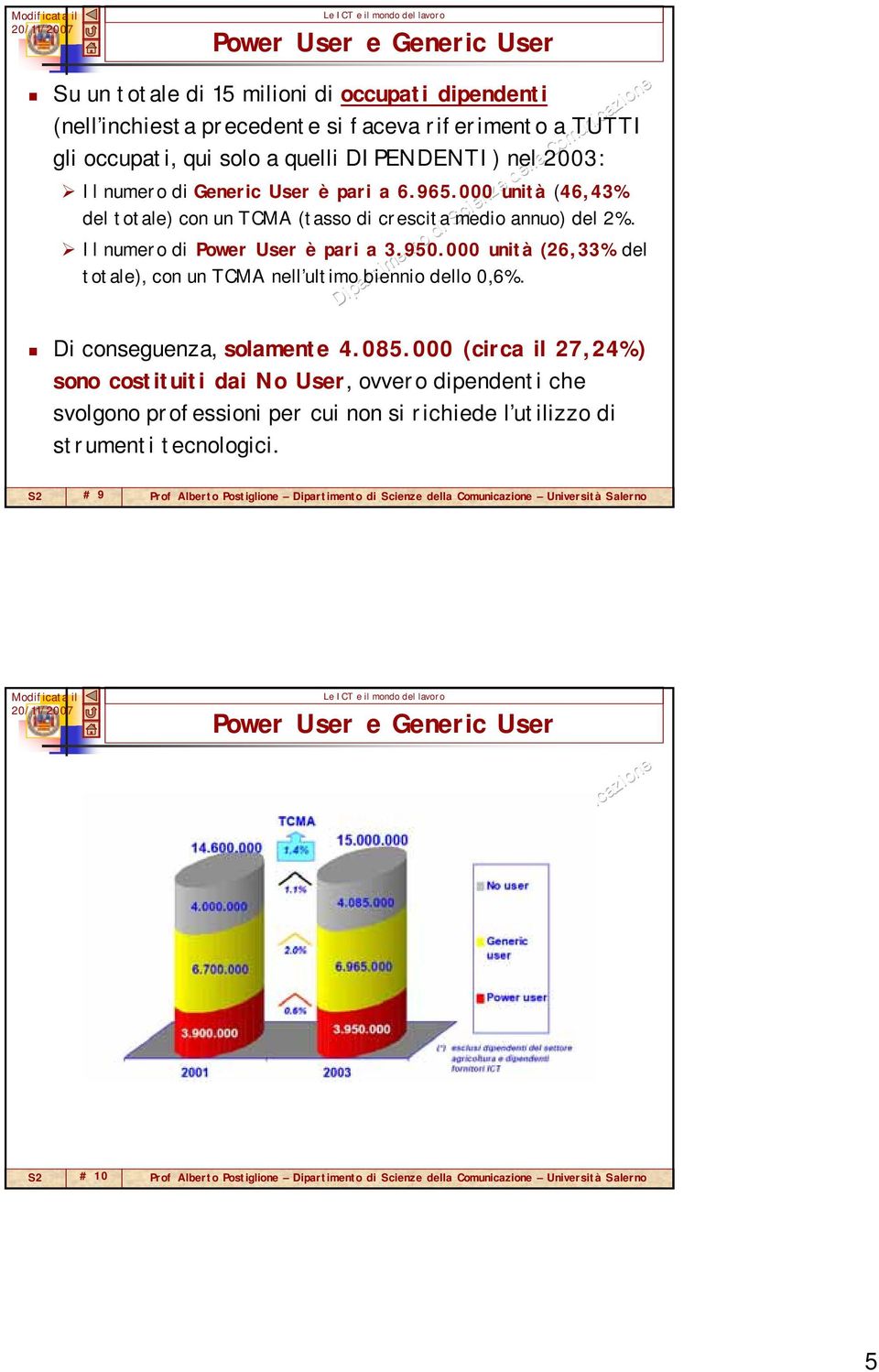 000 unità (26,33% del totale), con un TCMA nell ultimo biennio dello 0,6%. Di conseguenza, solamente 4.085.