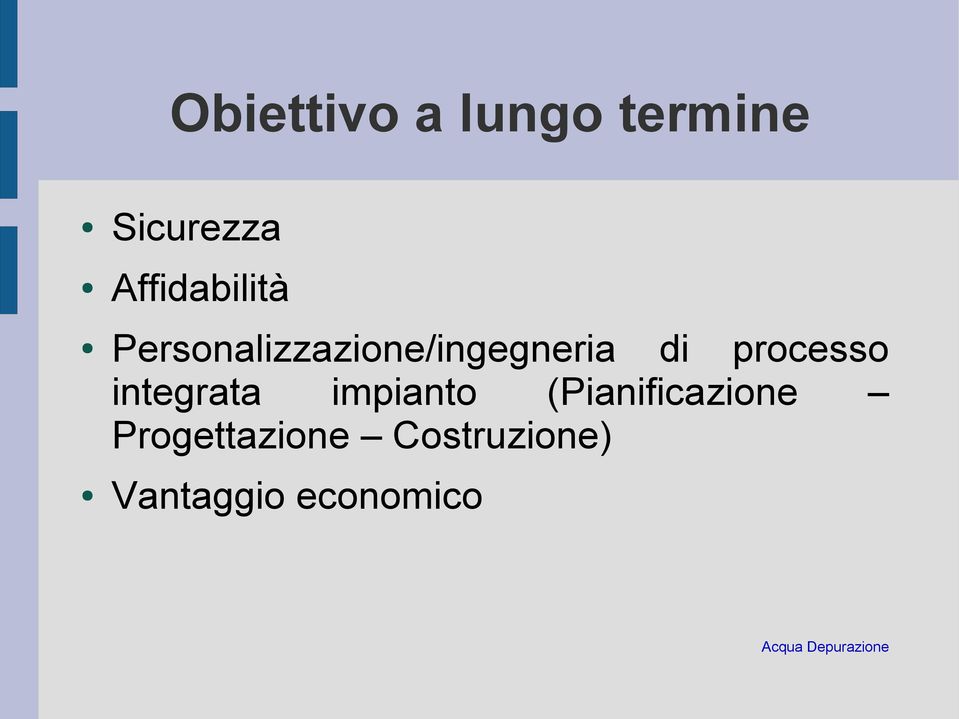 di processo integrata impianto