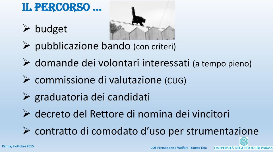 valutazione (CUG) graduatoria dei candidati decreto del