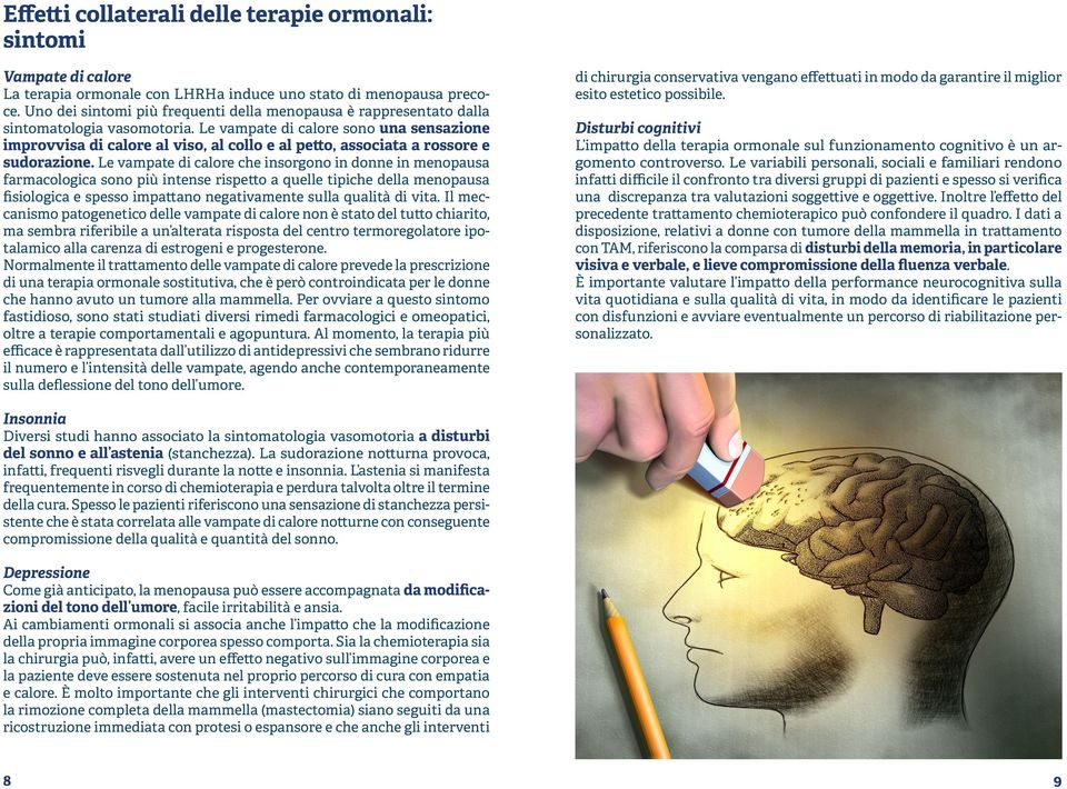 Le vampate di calore sono una sensazione improvvisa di calore al viso, al collo e al petto, associata a rossore e sudorazione.