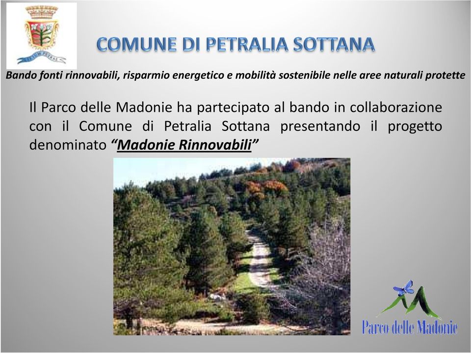 Comune di Petralia Sottana presentando