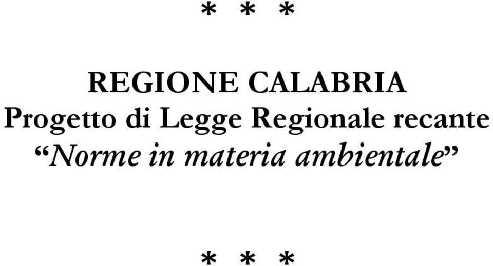 Regionale recante