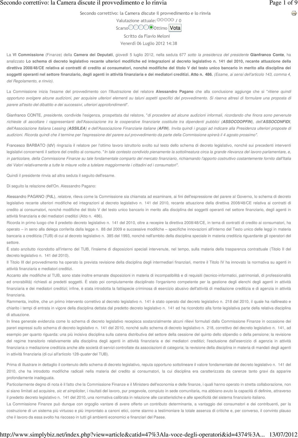 modifiche ed integrazioni al decreto legislativo n.