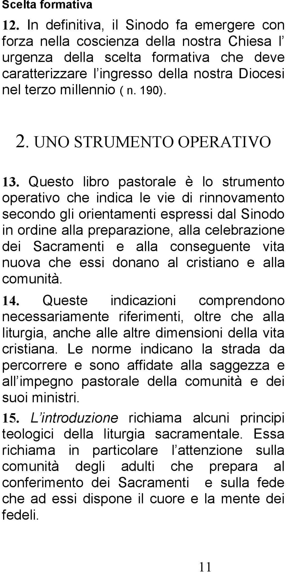 190). 2. UNO STRUMENTO OPERATIVO 13.