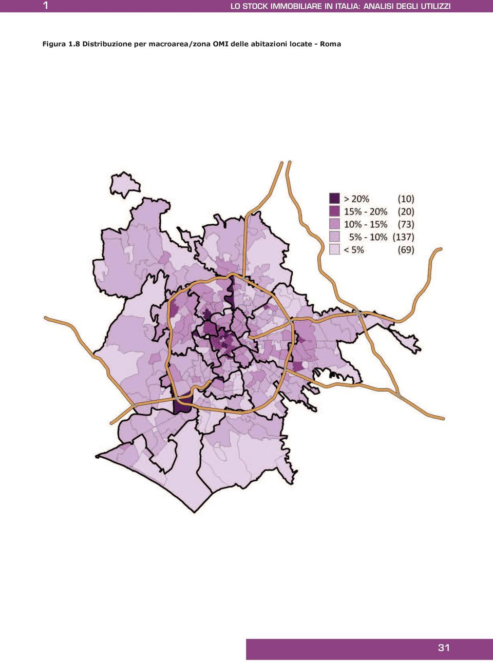 8 Distribuzione per macroarea/zona