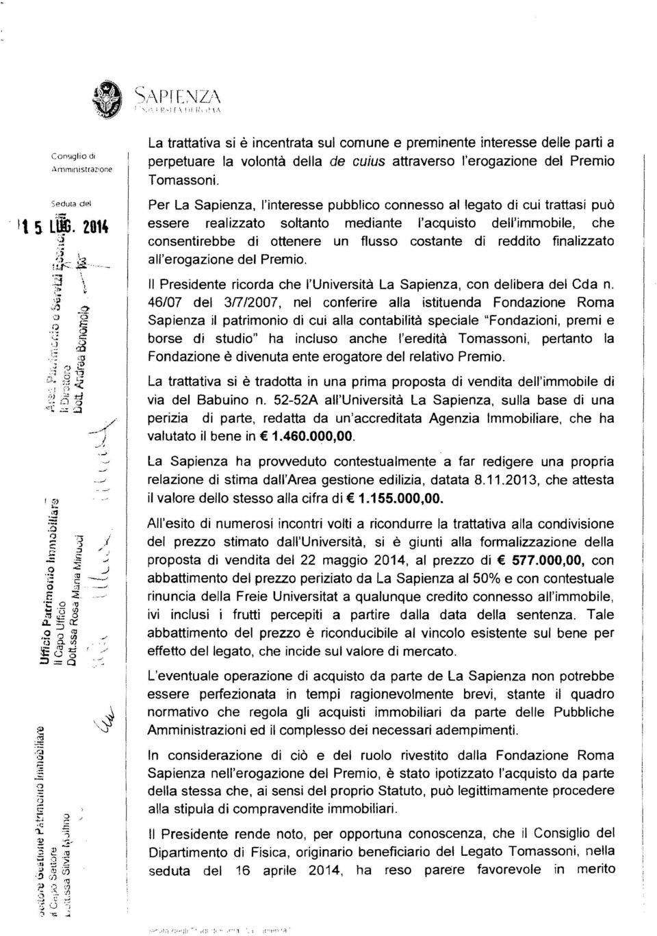 Premio Tomassoni.