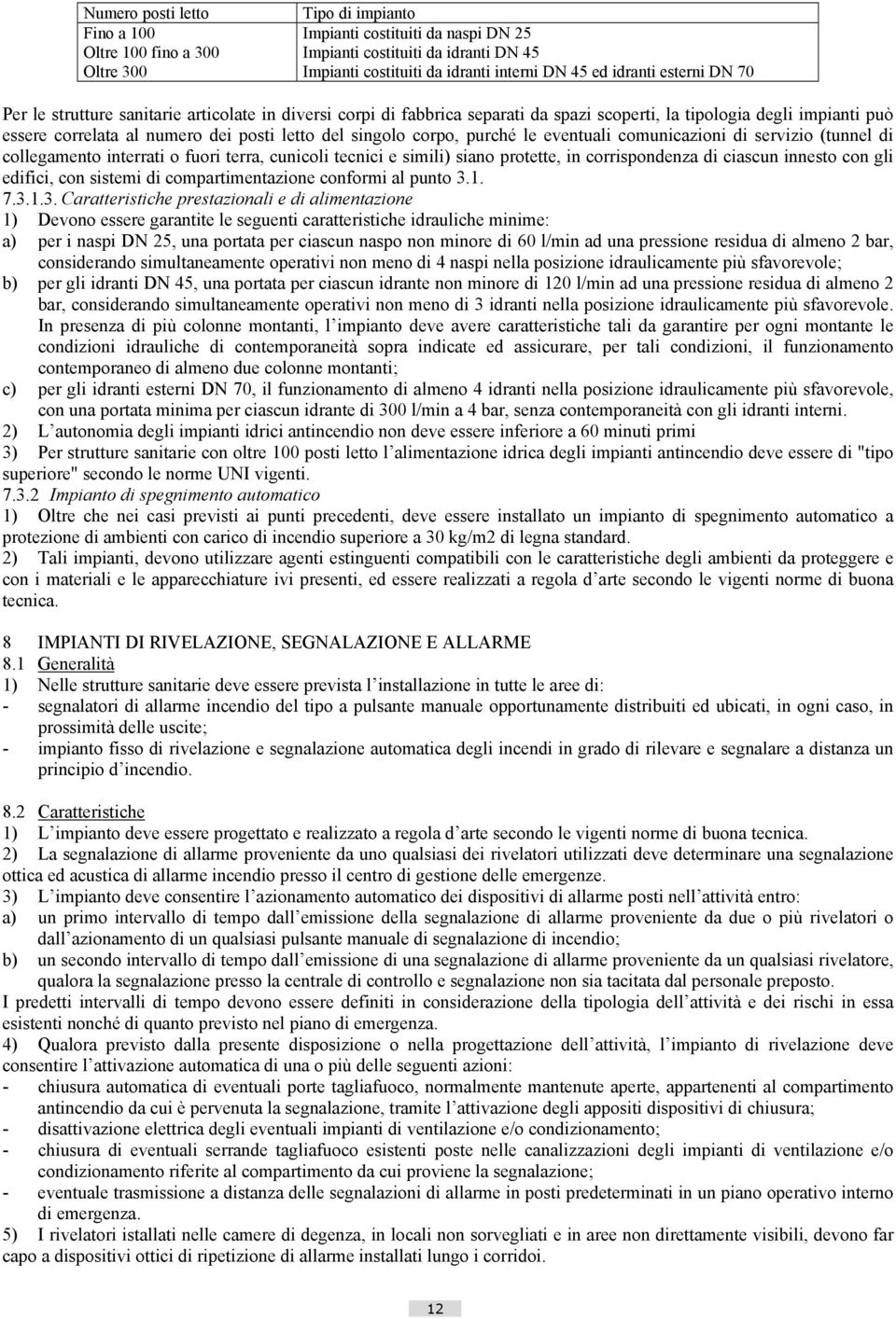 singolo corpo, purché le eventuali comunicazioni di servizio (tunnel di collegamento interrati o fuori terra, cunicoli tecnici e simili) siano protette, in corrispondenza di ciascun innesto con gli