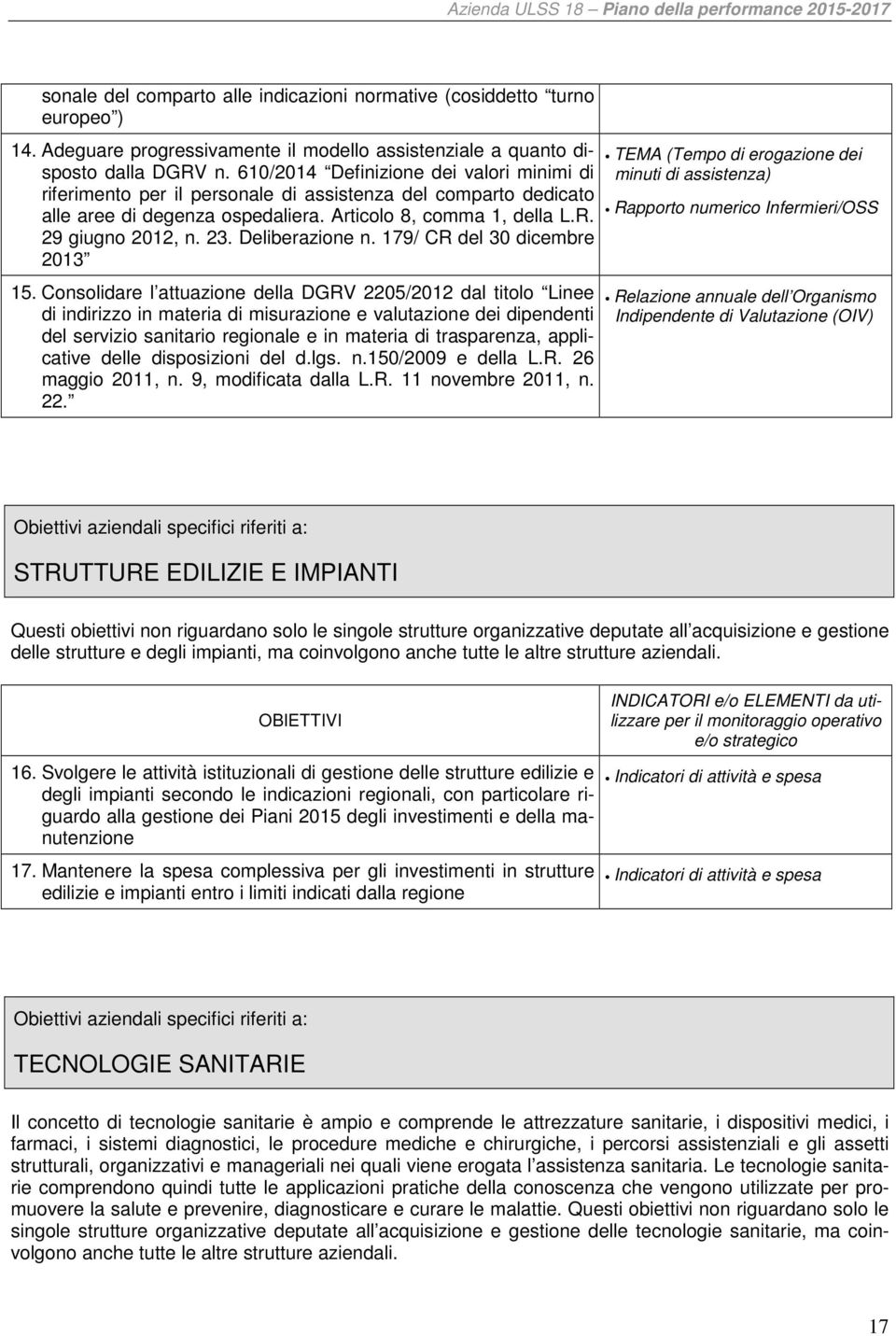 Deliberazione n. 179/ CR del 30 dicembre 2013 15.