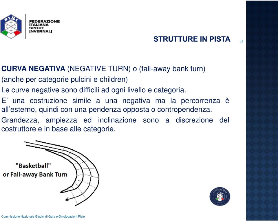 E una costruzione simile a una negativa ma la percorrenza è all esterno, quindi con una