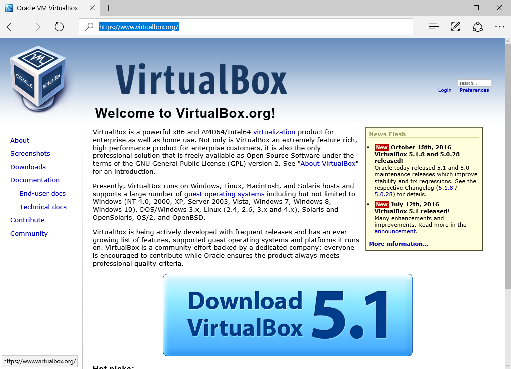 APPENDICE A - Installazione VirtualBox