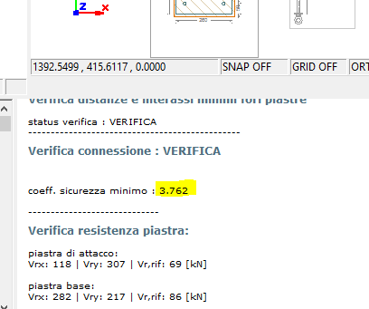 Carichi E possibile visualizzare i carichi importati selezionando la voce carichi elemento nel menu ad albero. Per selezionare la combinazione di sollecitazioni desiderata -> sel. Combinazione 4.