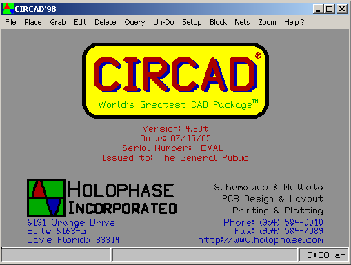 Istruzioni base per l'uso di CIRCAD 98 Ermes ZANNONI (http://www.