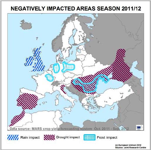 Clima 2012 Hot Drought Data source: Mars Bulletin, Vol. 20 No.