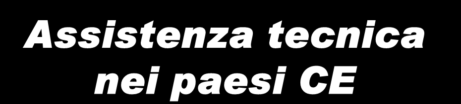 Esperienze di lavoro Assistenza tecnica nei paesi CE Progetto pilota APPLICAZIONE