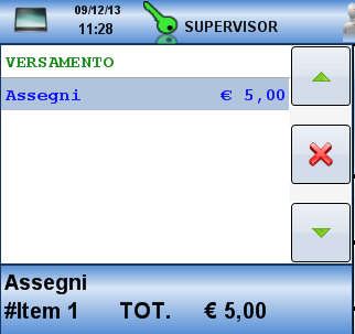 3.14.8 Prelievo/Versamento Per effettuare un Prelievo o un Versamento basta seguire le seguenti istruzioni: 1. premere sul tastierino numerico l apposito tasto.