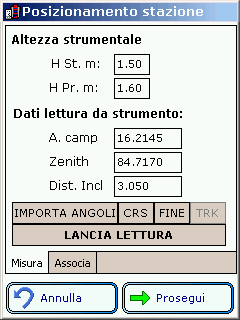 H - COME PICCHETTARE UN PUNTO È possibile picchettare punti provenienti da un libretto delle misure, dalla grafica del rilievo o da un progetto DXF.