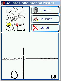 schermata principale e visualizzando la mappa orientata appena importata. 4.9.