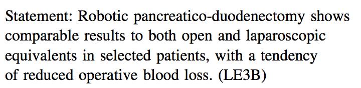 Vantaggi Dimostrati -DCP, Pancreatectomia