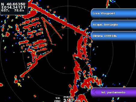 Radar Assegnazione di una scheda MARPA a un oggetto Nota: MARPA richiede l uso di un sensore della direzione e di un segnale GPS attivo.