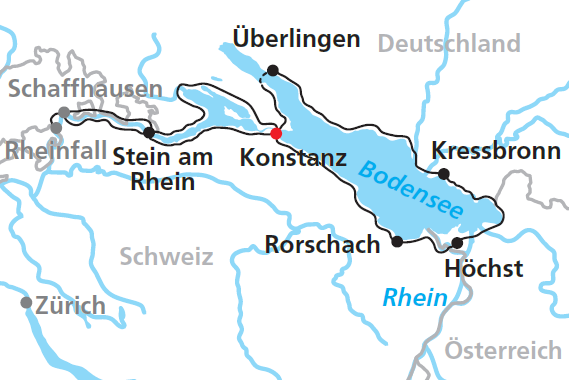 Passando per i tre paesi confinanti al lago (Germania, Austria, Svizzera) avrete la possibilità di ammirare un paesaggio meraviglioso, ricco di cultura e storia.