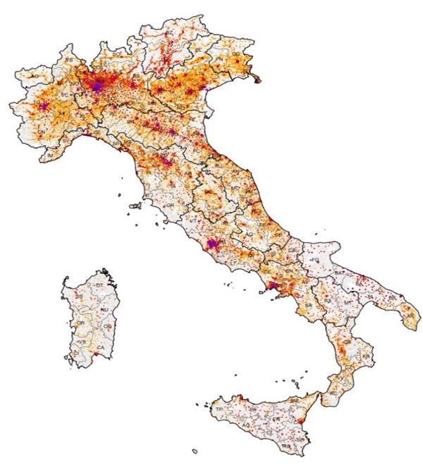 Domanda di calore: TLR in aree metanizzate e non FABBISOGNO DI CALORE NEL SETTORE