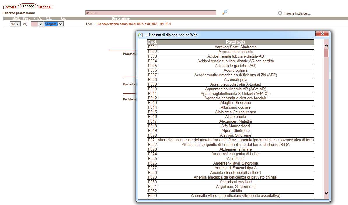 Come previsto dal Decreto, verranno visualizzati e successivamente stampati sull impegnativa, in aggiunta alla Descrizione e al Codice Tariffario della prestazione, anche il numero della Nota