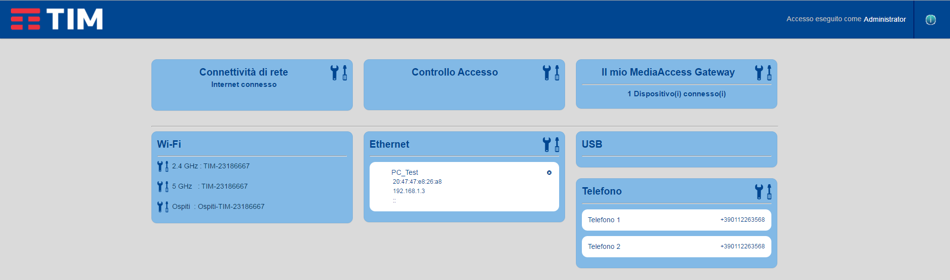 3 Strumenti di configurazione 3.1.2 Componenti Panoramica A seconda dei diritti utente e della pagina visualizzata, possono essere disponibili i componenti indicati di seguito.