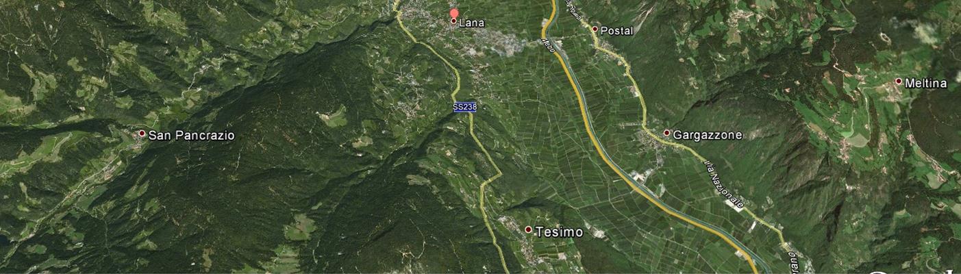 Inquadramento geografico dell area Lana Lana Trentino Alto