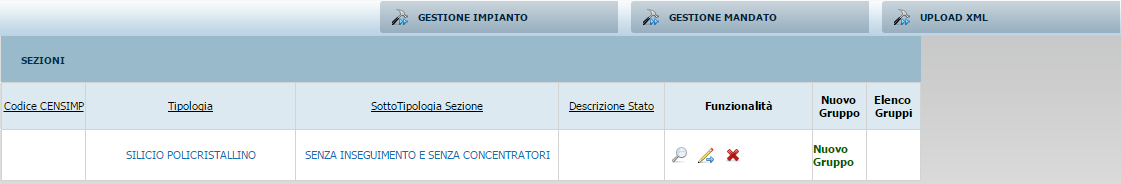 Registrazione Impianto Registrazione