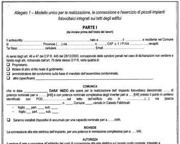 Registrazione Impianto Associazione dell impianto