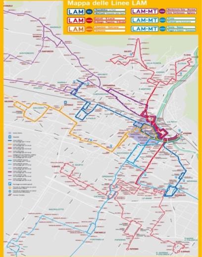 Quadro delle conoscenze / Offerta di trasporto Offerta di reti e servizi di trasporto Rete stradale (infrastruttura e regolamentazione) Reti e servizi di trasporto pubblico automobilistico (LAM,