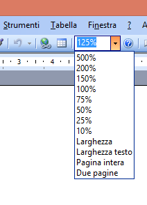 MICROSOFT WORD Il seguente comando serve per