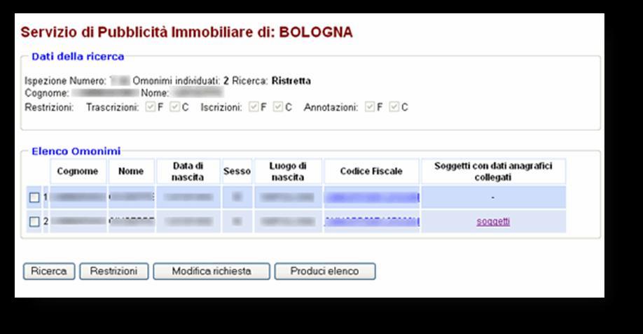 IMPORTANTE: per indicare il comune occorre: a. Scegliere la provincia b. Cliccare su Visualizza i comuni c.