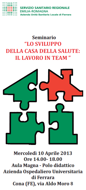 Le Case della Salute in Emilia-Romagna: Il Progetto regionale, le azioni di sistema,